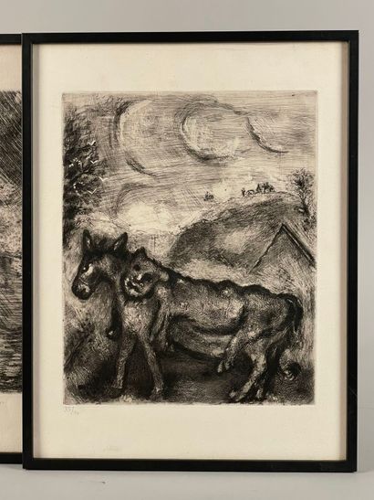Marc CHAGALL (1887-1985)
L'âne et le lion;...
