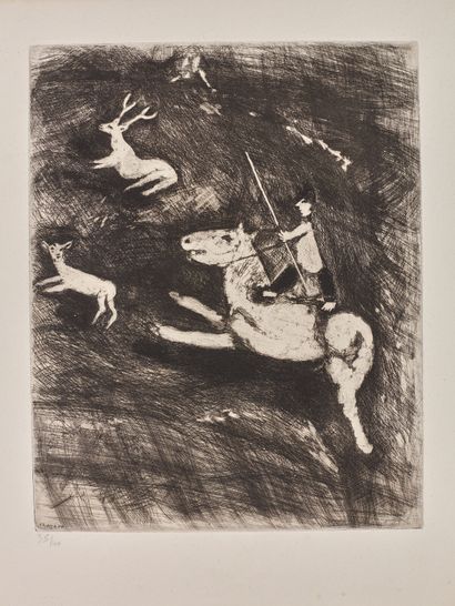 Marc CHAGALL (1887-1985)
L'âne et le lion;...