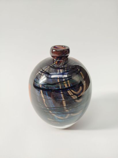 Jean-Claude NOVARO (1943-2014).
Vase en verre...