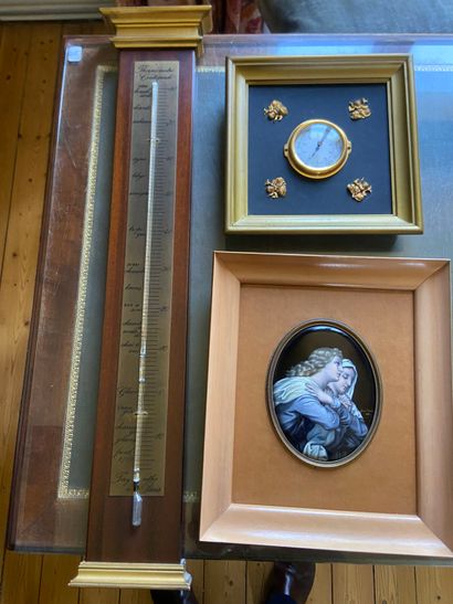 Lot comprenant un thermomètre (Haut. : 68...