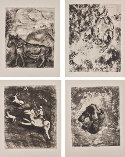 Marc CHAGALL (1887-1985)
L'âne et le lion;...