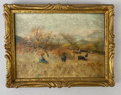 François-Richard de MONTHOLON (1859-1940).
Bergère...