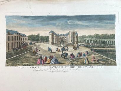 Réunion de quarante-deux gravures et vues...