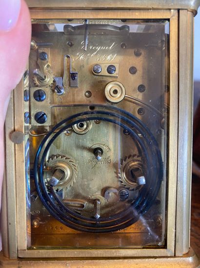BREGUET.
Petite pendulette d'officier en...