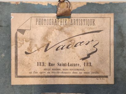 NADAR.
Portrait de Madame Enlart. 
Tirage...
