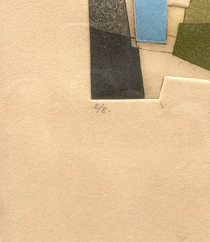 Bernard MUNCH (1921-2009)
Compositions abstraites.
Deux...