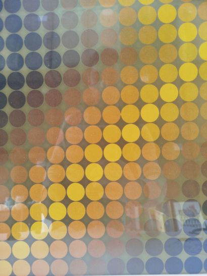 D'après Victor VASARELY (1906-1997).
Composition...