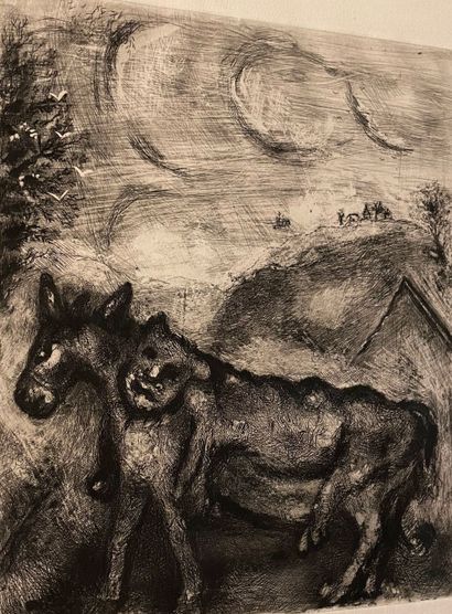 Marc CHAGALL (1887-1985)
L'âne et le lion;...