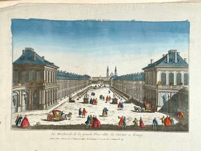 Réunion de trente-huit gravures et vues d'optiques...