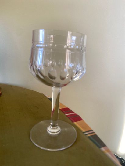 Partie de service de verres.
(Usures et petits...