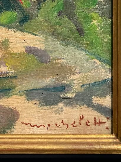 Mario MICHELETTI (1892-1975).
Vase de fleurs...