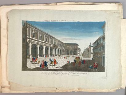 Réunion de trente-huit gravures et vues d'optiques...