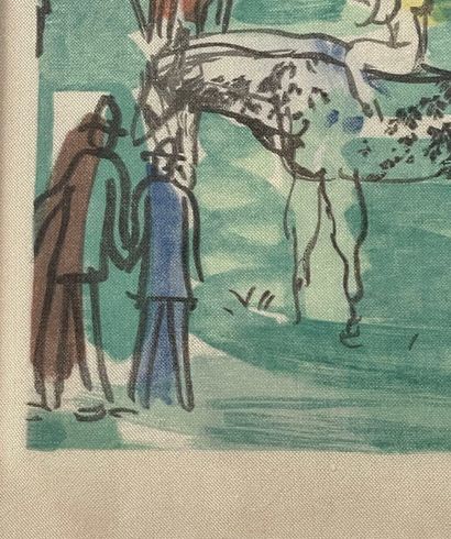Dans le goût de Raoul DUFY.
Champ de course.
Impression...