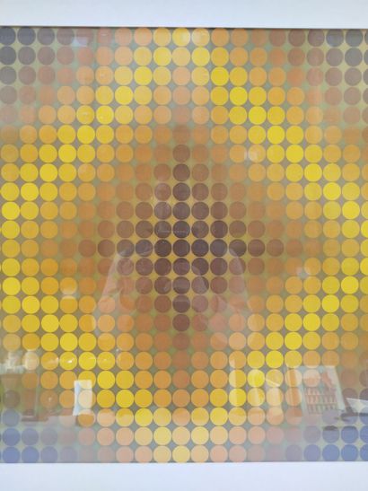 D'après Victor VASARELY (1906-1997).
Composition...