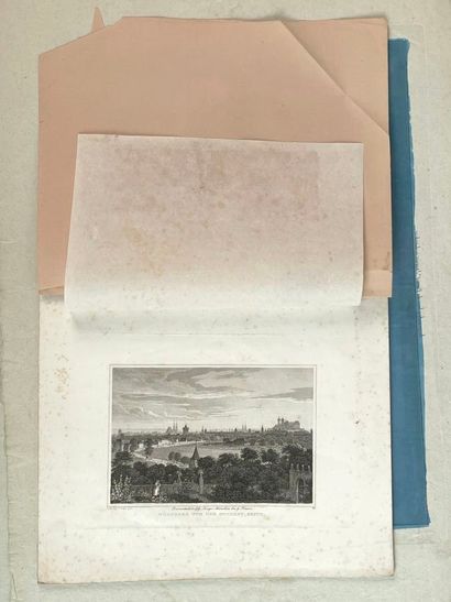 Réunion de trente-huit gravures et vues d'optiques...
