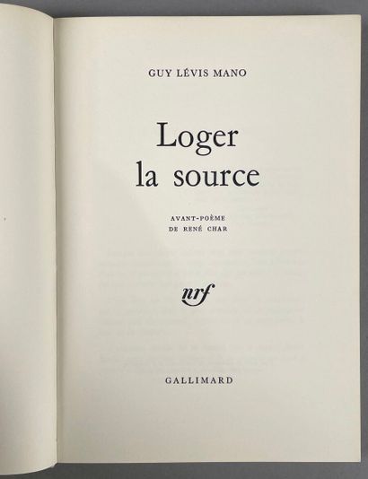 LÉVIS MANO Guy. Ont fait nos coeurs barbelés...