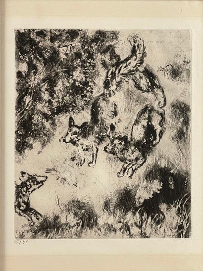 Marc CHAGALL (1887-1985)
L'âne et le lion;...