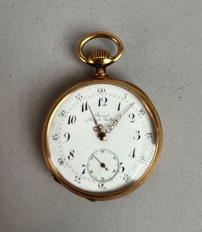 BROSSARD.
Montre de gousset en or 18k (750...