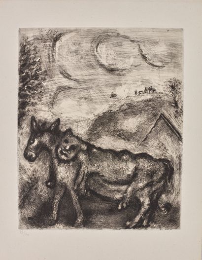 Marc CHAGALL (1887-1985)
L'âne et le lion;...