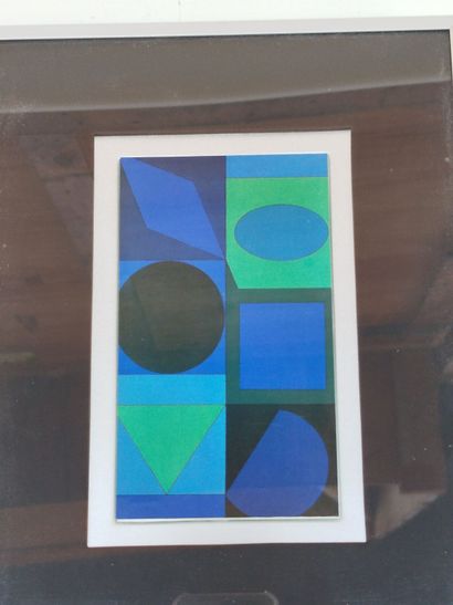 D'après Victor VASARELY (1906-1997).
Composition...