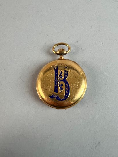 BROSSARD.
Montre de gousset en or 18k (750...
