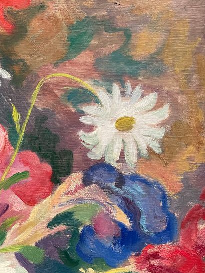 Mario MICHELETTI (1892-1975).
Vase de fleurs...