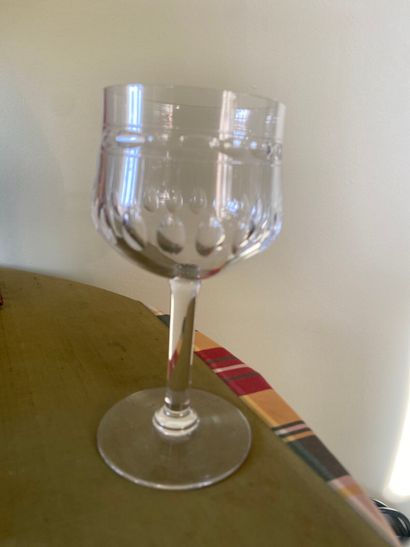 Partie de service de verres.
(Usures et petits...