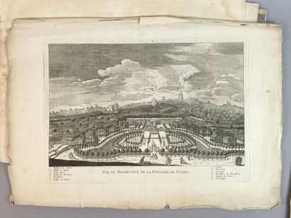 Réunion de trente-huit gravures et vues d'optiques...