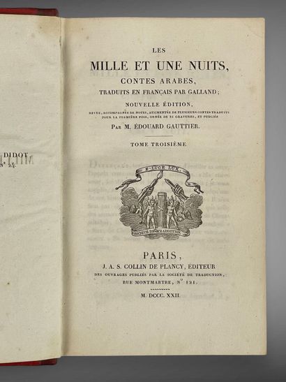 ANONYME. Les Mille et Une Nuits. Contes arabes...