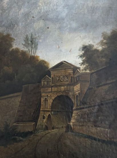 École du XIXe siècle.
Porte du fort de Le...
