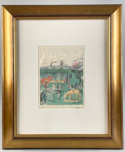 Dans le goût de Raoul DUFY.
Champ de course.
Impression...