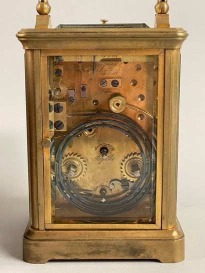 BREGUET.
Petite pendulette d'officier en...