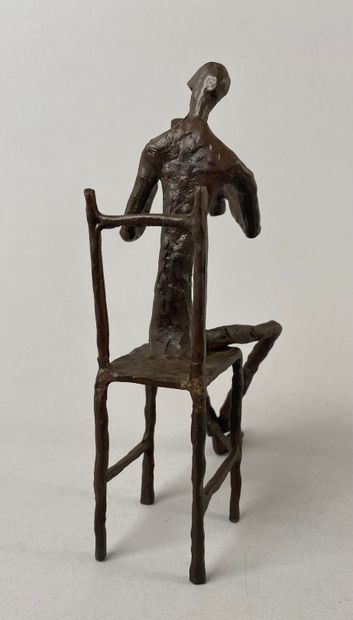 École moderne.
Le buveur attablé.
Deux bronzes...