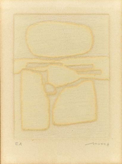 Bernard MUNCH (1921-2009)
Compositions abstraites.
Deux...