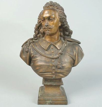 École du XIXe siècle.
Buste de Murillo.
Bronze.
(Oxydations.)
Haut....