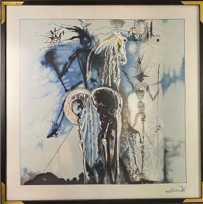 D'après Salvador DALI (1904-1989).
Don quichotte
Sérigraphie...