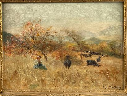 François-Richard de MONTHOLON (1859-1940).
Bergère...