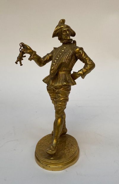 D'après Pierre GRANET (1843-1910).
Polichinelle.
Bronze...