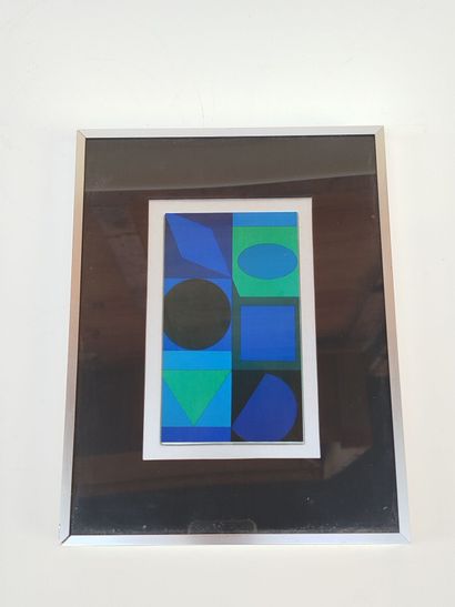 D'après Victor VASARELY (1906-1997).
Composition...
