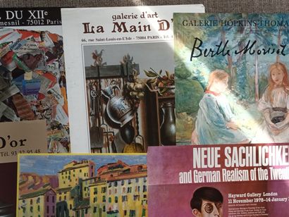 Lot d'affiches diverses dont affiche de l'exposition...