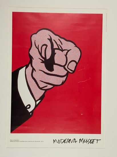 D'après Roy LICHTENSTEIN 
Finger Pointing
Reproduction...