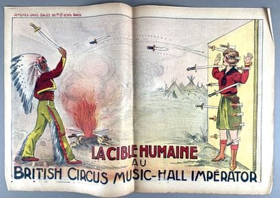 La cible humaine au British Circus Music-hall...