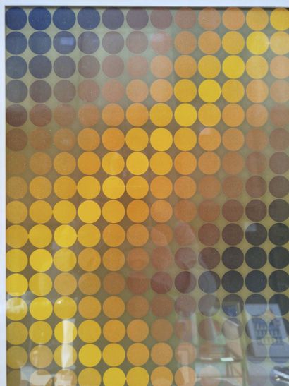 D'après Victor VASARELY (1906-1997).
Composition...