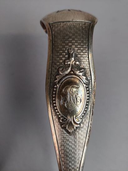 Partie de ménagère en argent et argent fourré...