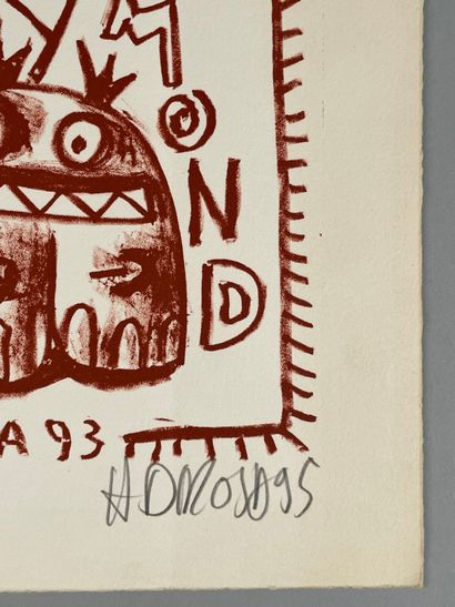 Hervé DI ROSA (né en 1959).
Raymond.
Lithographie,...