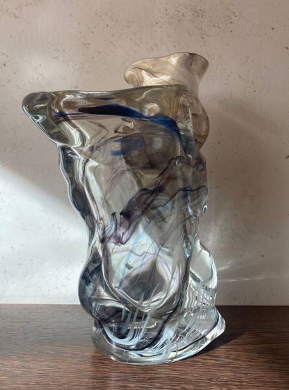 Attribué à Aristide NAJEAN.
Grand vase en...