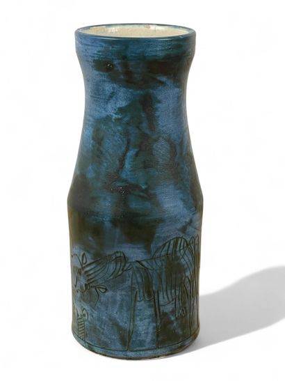 Jacques BLIN (1920-1995) 
Ceramic vase with...