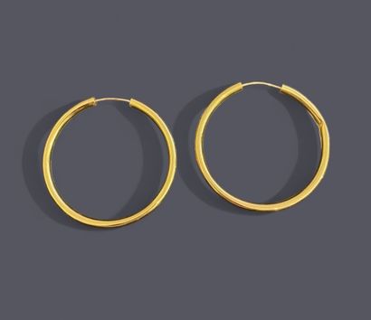 Pair of earrings in 18k (750 thousandths)...