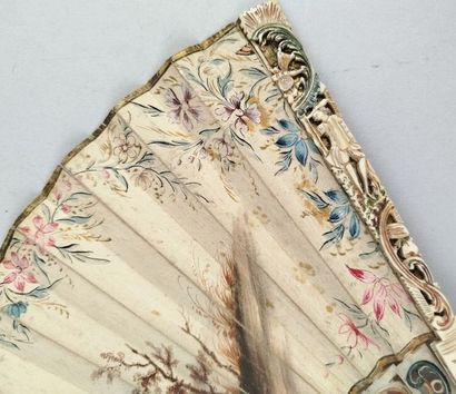 Offrande à Flore, Europe, vers 1750.
Éventail...