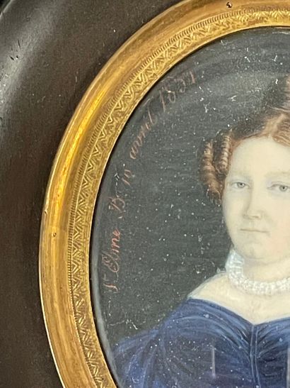French school of the 19th century.
Portrait...